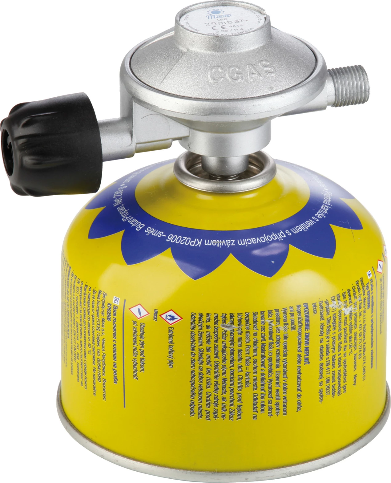 Rregullator gazi Meva NP15001 për bombola 7/16"