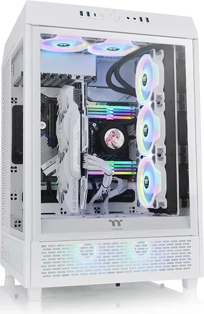 Kasë Thermaltake The Tower 500 Snow White, midi tower, e bardhë