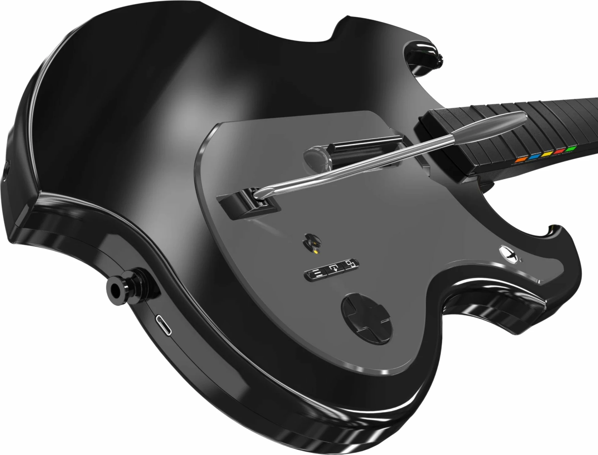 Kitarë wireless PDP Riffmaster për Xbox/PC, 10 m, bateri deri 36 orë, jack 3.5 mm, e zezë