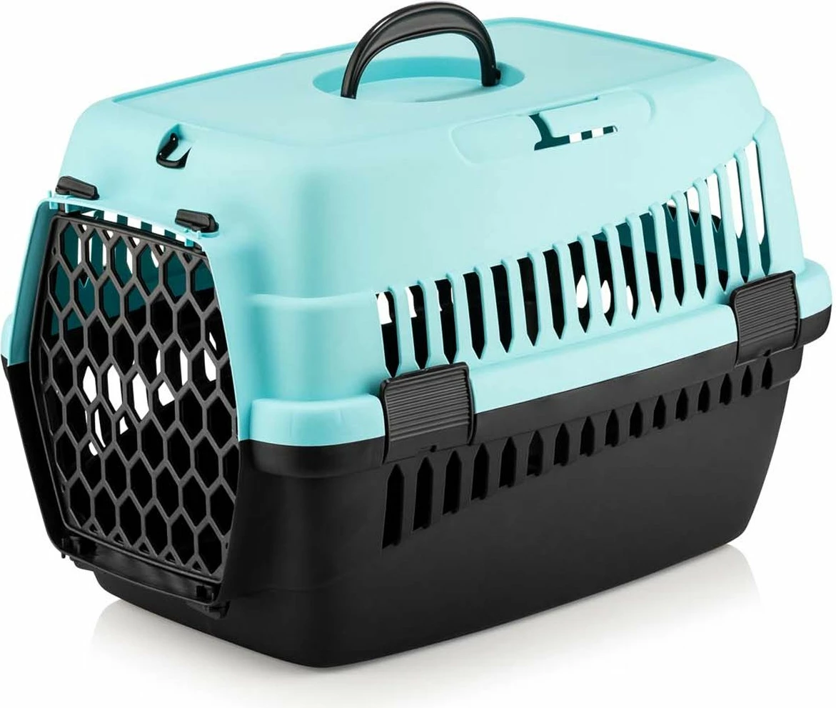 Kuti transporti për kafshë shtëpiake, ngjyrë turquoise, 5096-R-4
