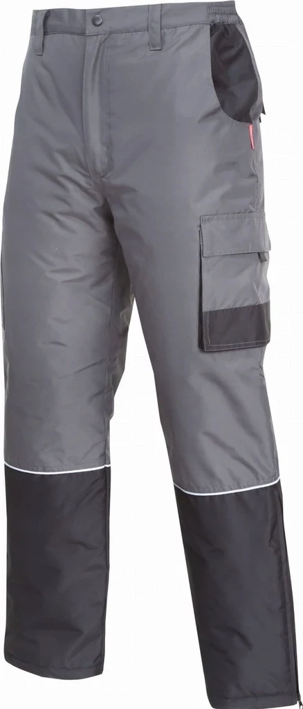 Pantalona pune LAHTI PRO NLS Business Pro L4101501, rip-stop poliester, 7 xhepa, elemente reflektuese, gri/zi