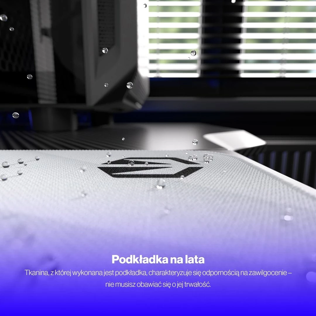 Mauspad Endorfy Crystal Onyx, L, e bardhë