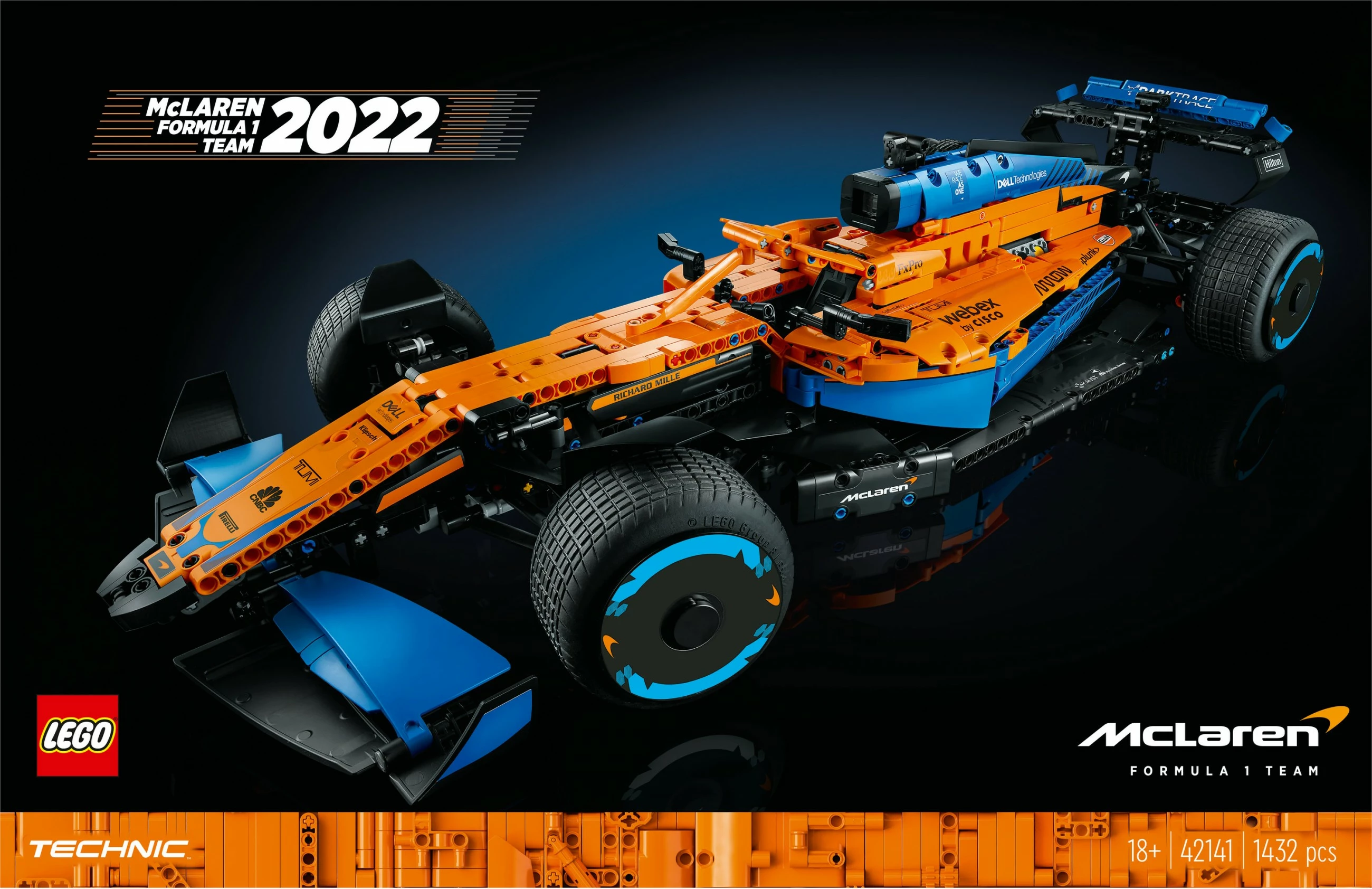 Set për ndërtim LEGO Technic McLaren Formula 1, 1434 pjesë, shumëngjyrësh