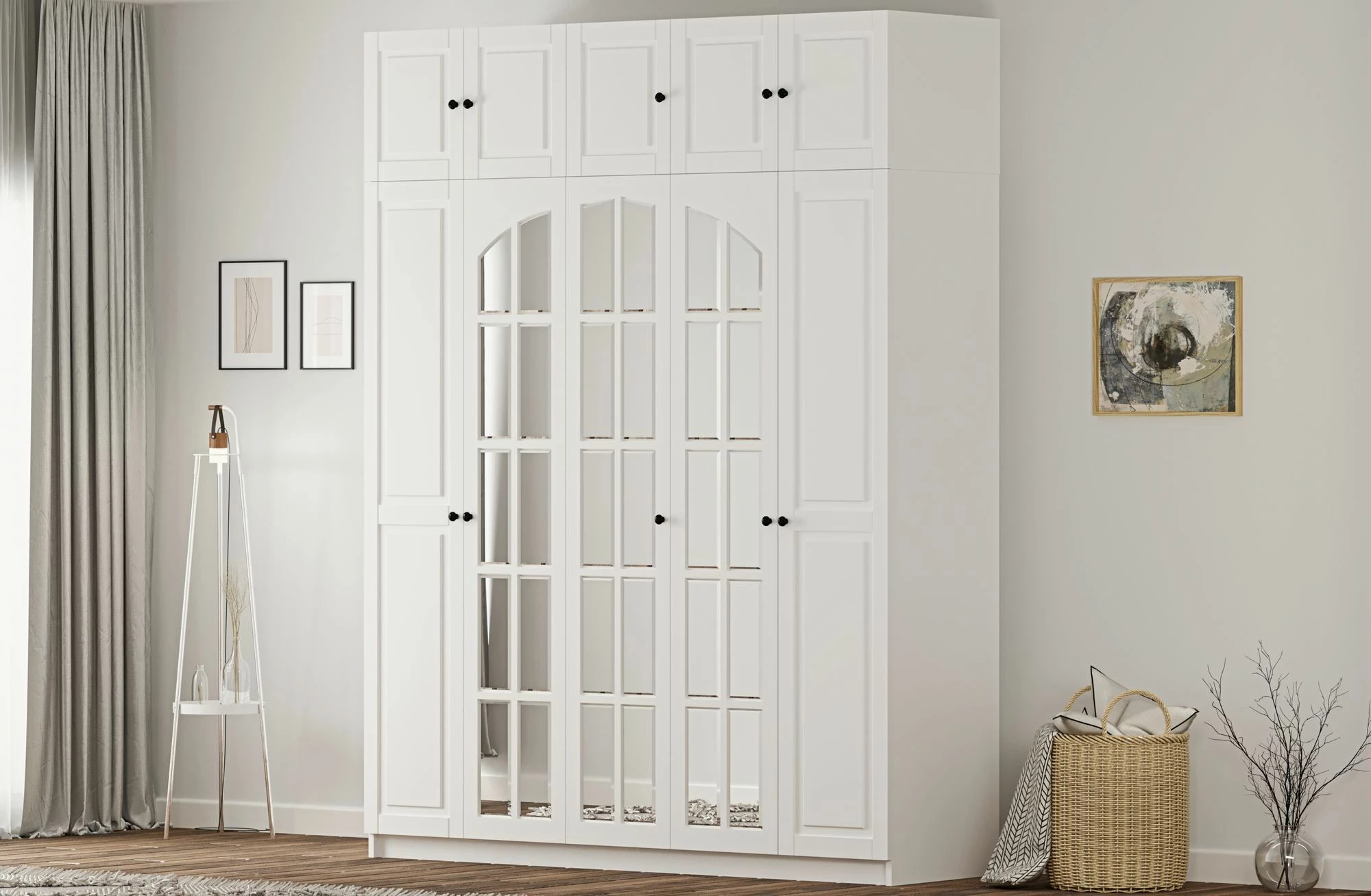 Dollap Skye Decor, ngjyrë e bardhë mat, RB-185-13