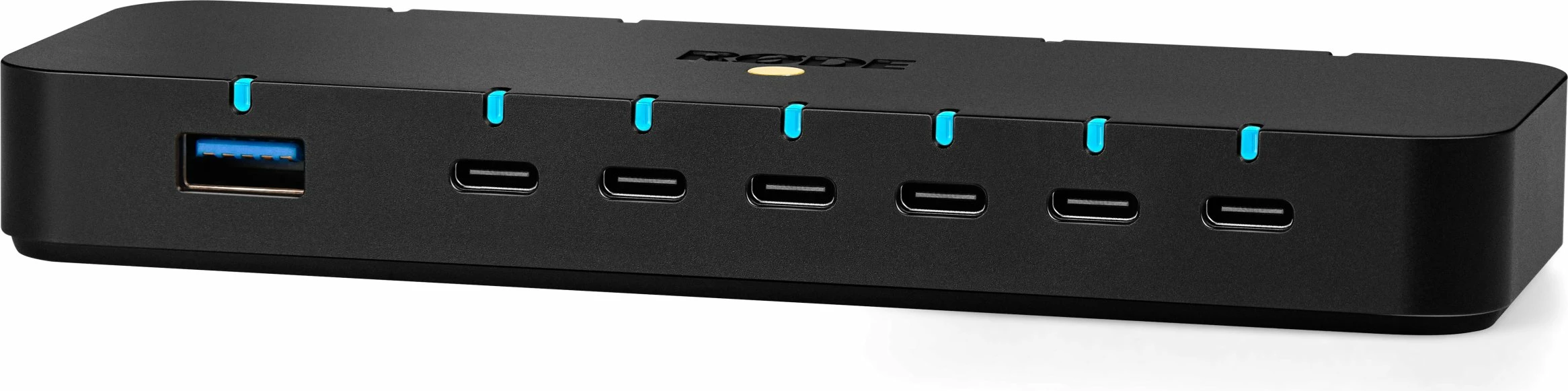 Hub USB RØDE Hub 10Gbps, 7x USB-C (1x PD 100W), 1x USB-A 3.2, lexues SD/microSD, zi, set me kabllo e adaptorë rryme