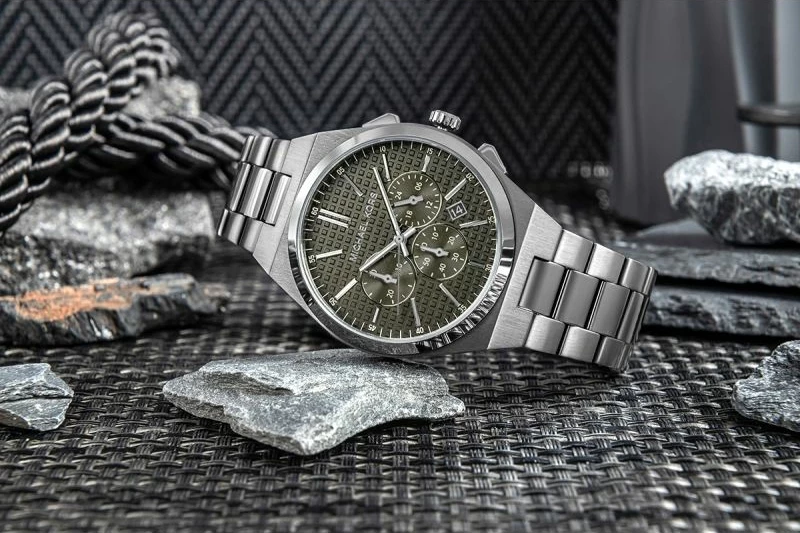 Orë dore për meshkuj Michael Kors, gri