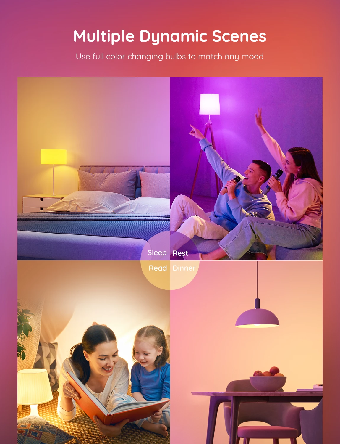 Llambë LED smart Govee RGBWW E27 800 lm