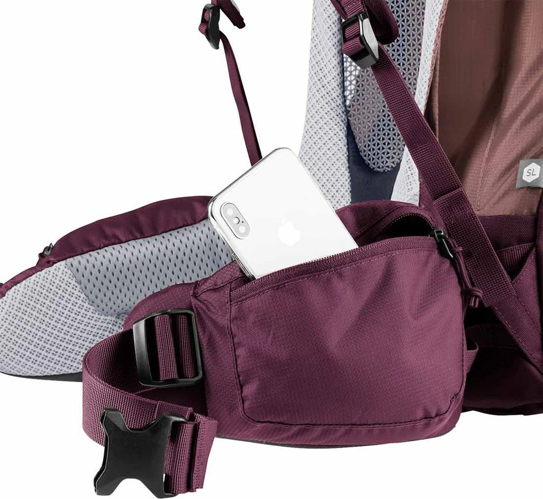 Çantë shpine Deuter Futura Pro 38 SL për hiking, 38L, ashrose/cassis