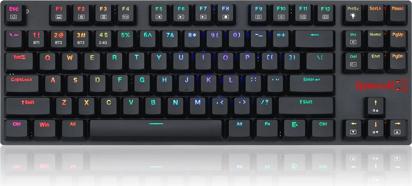 Tastierë mekanike Redragon K607P-KBS, RGB, e zezë