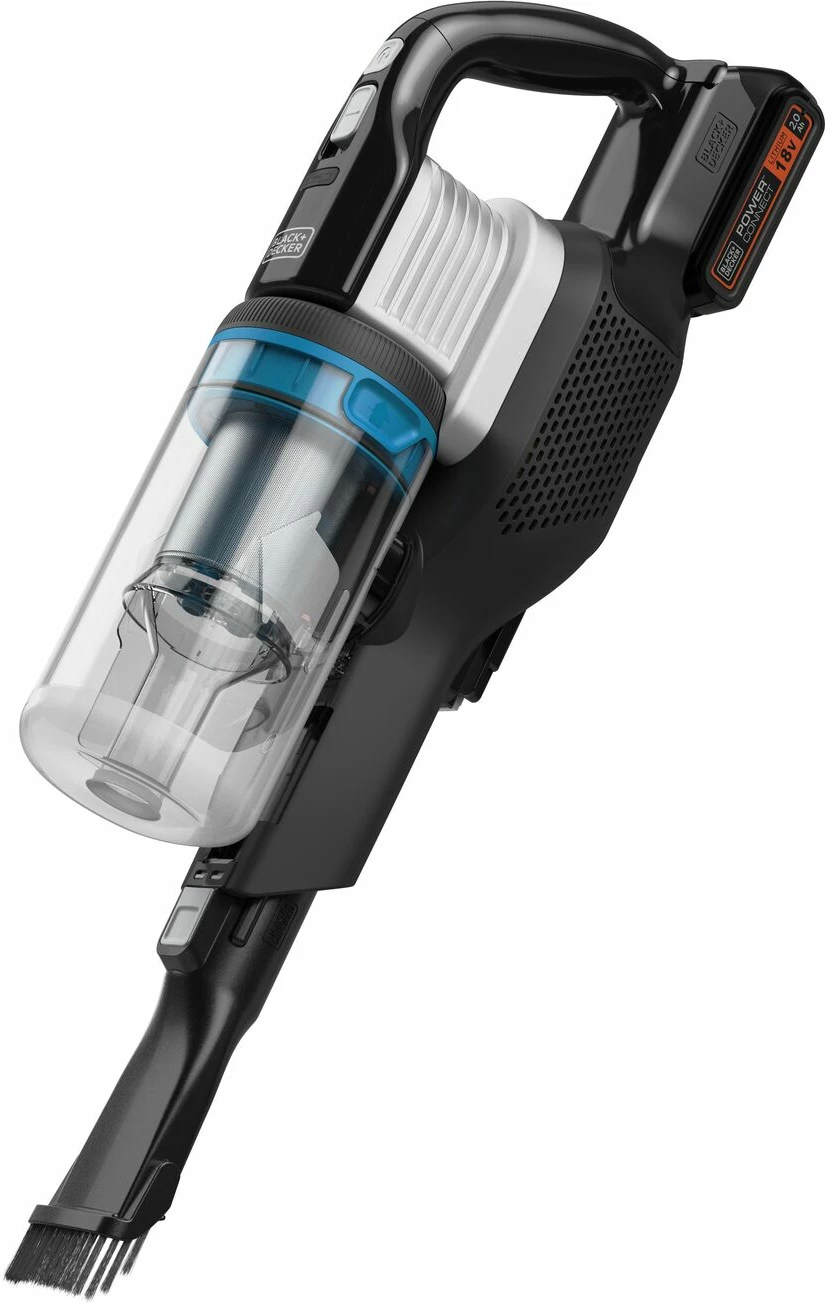 Fshesë me korrent vertikale pa kabllo Black&Decker BHFEB520D1 18V 2.0Ah, e zezë (me bateri, karikues dhe aksesorë)