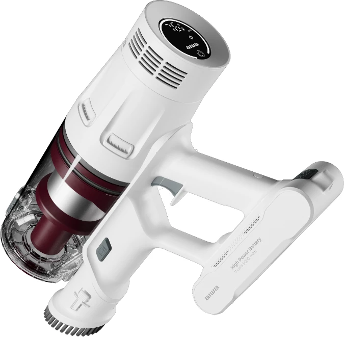 Fshesë me korrent pa kabllo AIWA ZENKAISUI EVO 4 AVC-610, 500W, 32 kPa, bateri 3000mAh, depo 600ml, filtër HEPA, e bardhë