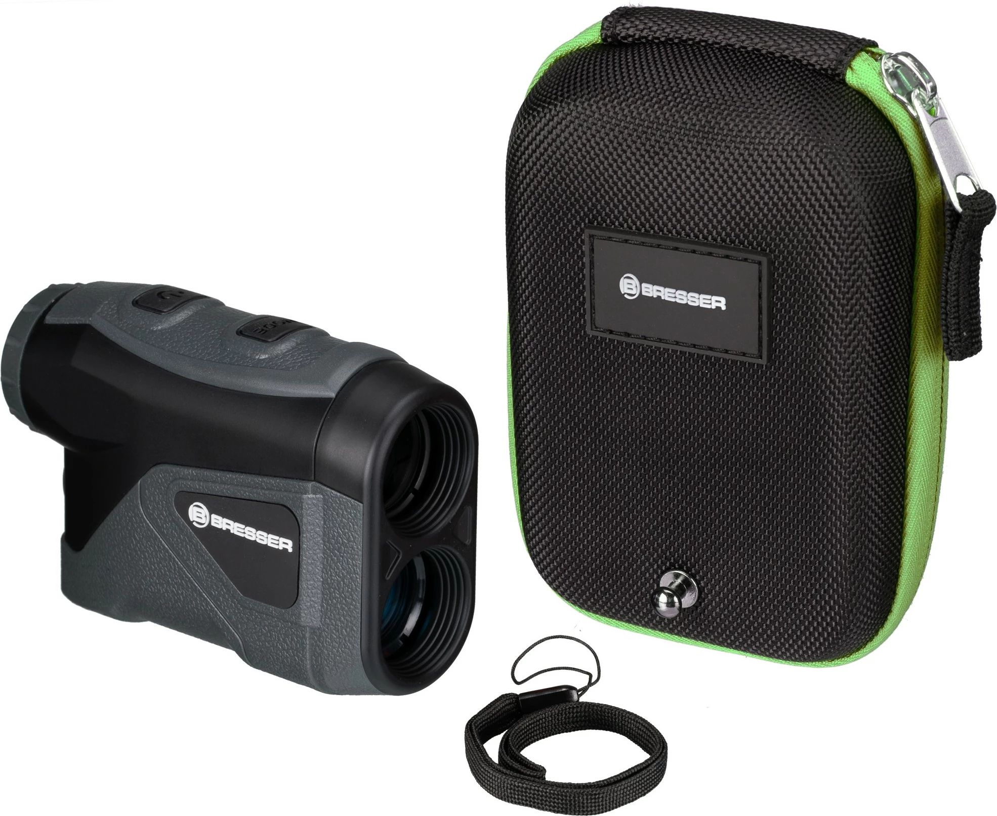 Largpamës lazer Bresser 6x24 Entfernungsmesser, 800m, OLED, i zi/gri