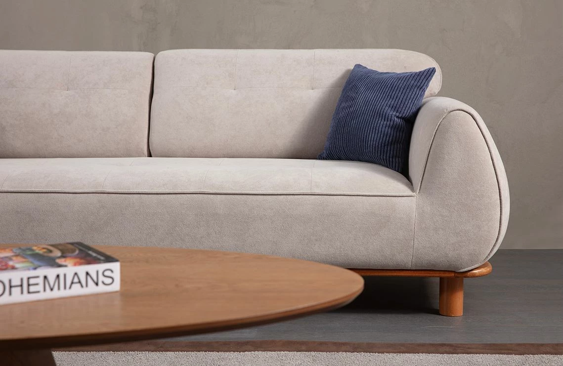 Divan treshe Atelier del Sofa, Drop, i bardhë