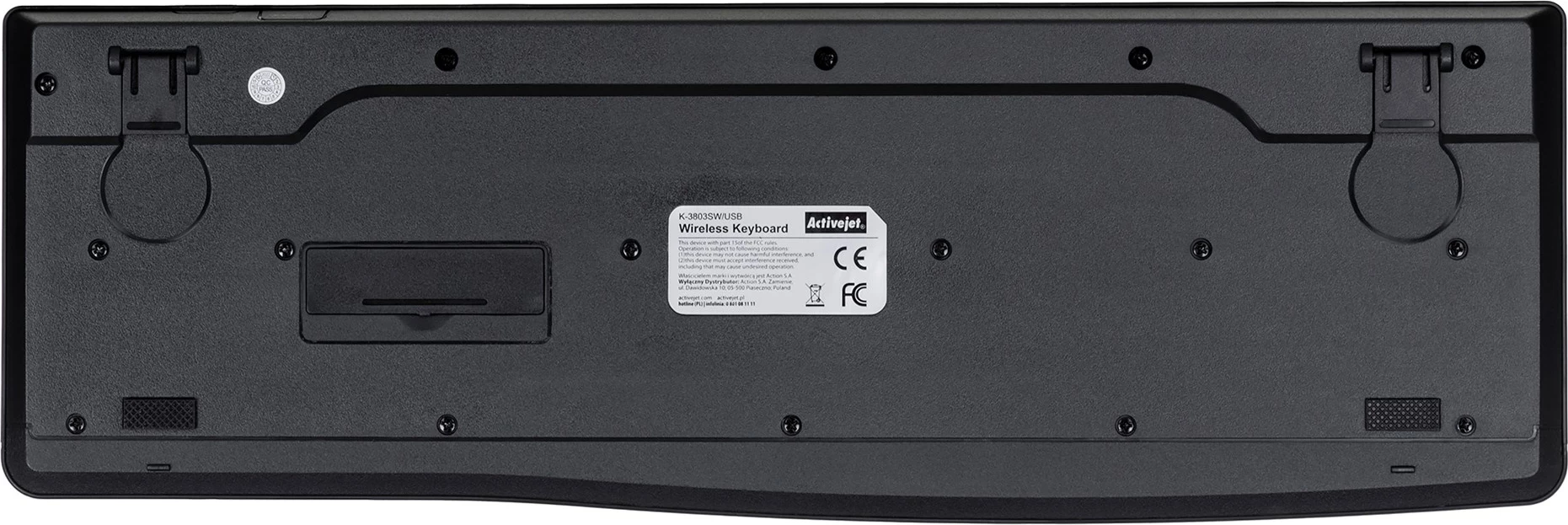 Tastierë Wireless Activejet K-3803SW, e zezë
