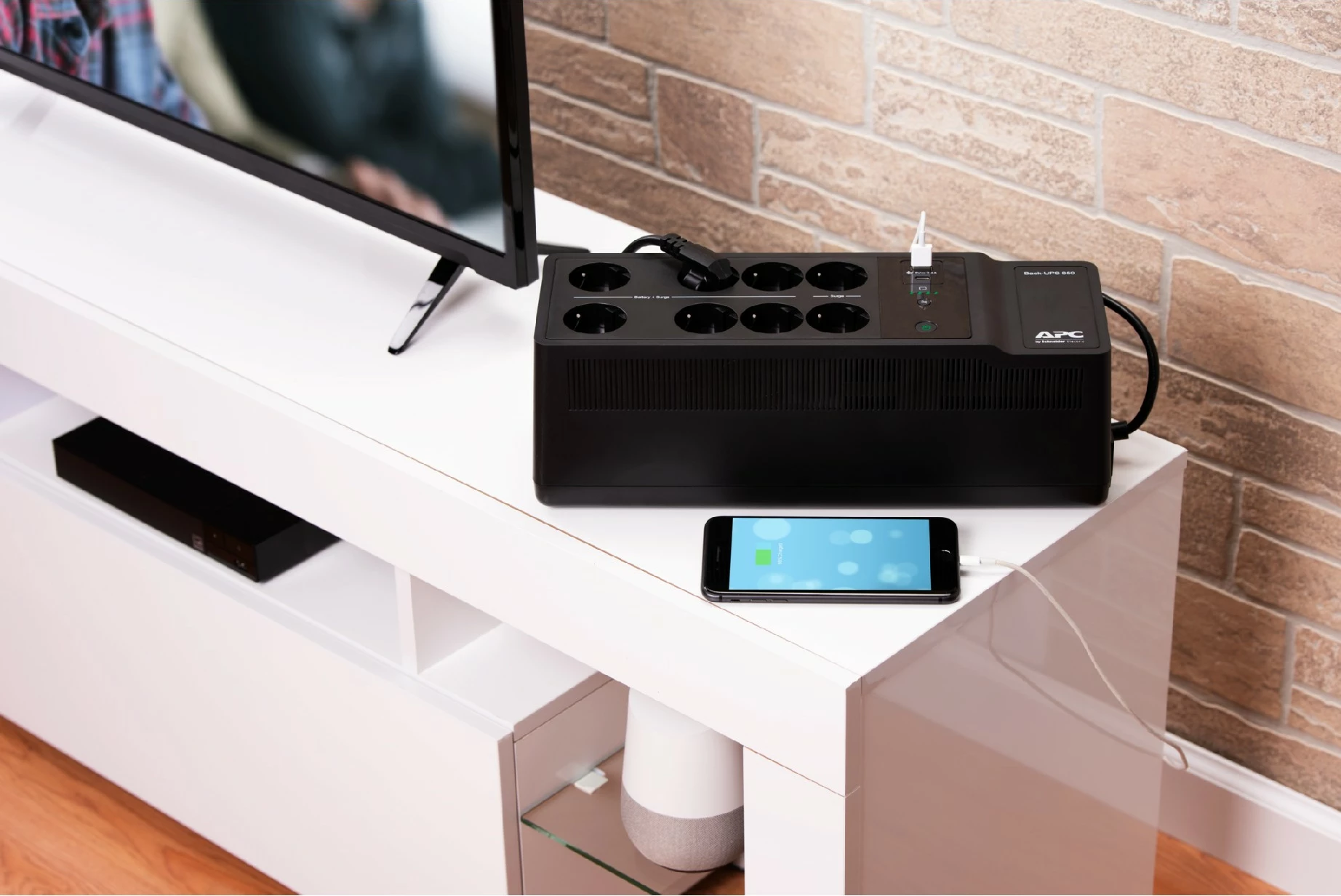 UPS APC Back-UPS BE850G2-GR, 850VA, 2 USB, 8 prizë, e zezë