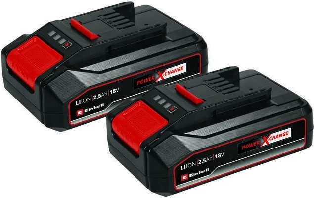 Bateri Einhell Power X-Change 2.5Ah 18V set 2 copë zi/kuqe