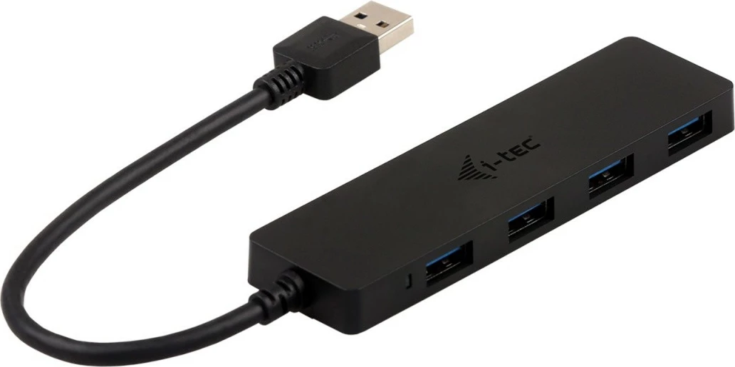 USB HUB i-tec U3HUB404, 4 porta, USB 3.0, pasiv, e zezë
