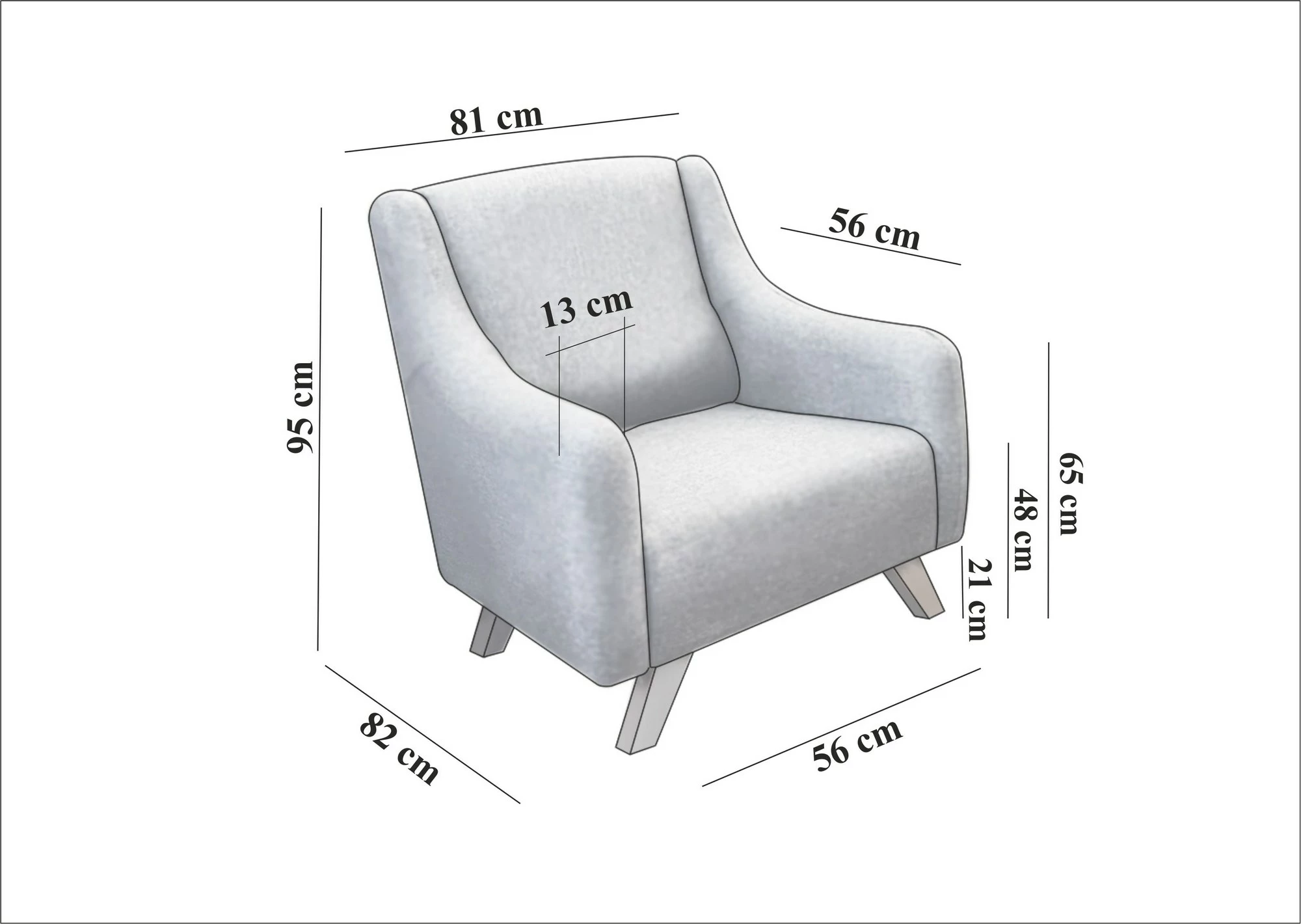 Karrige krahu Hera, Atelier del Sofa, krem