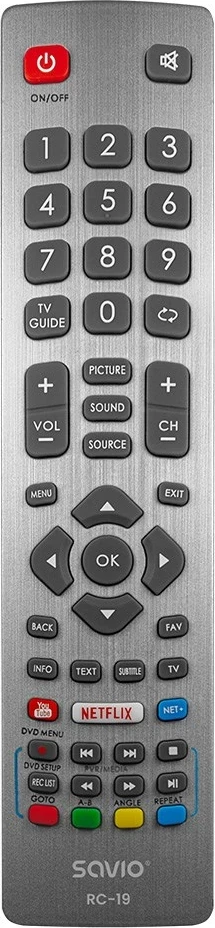 Telekomandë universale Savio RC-19, Gri