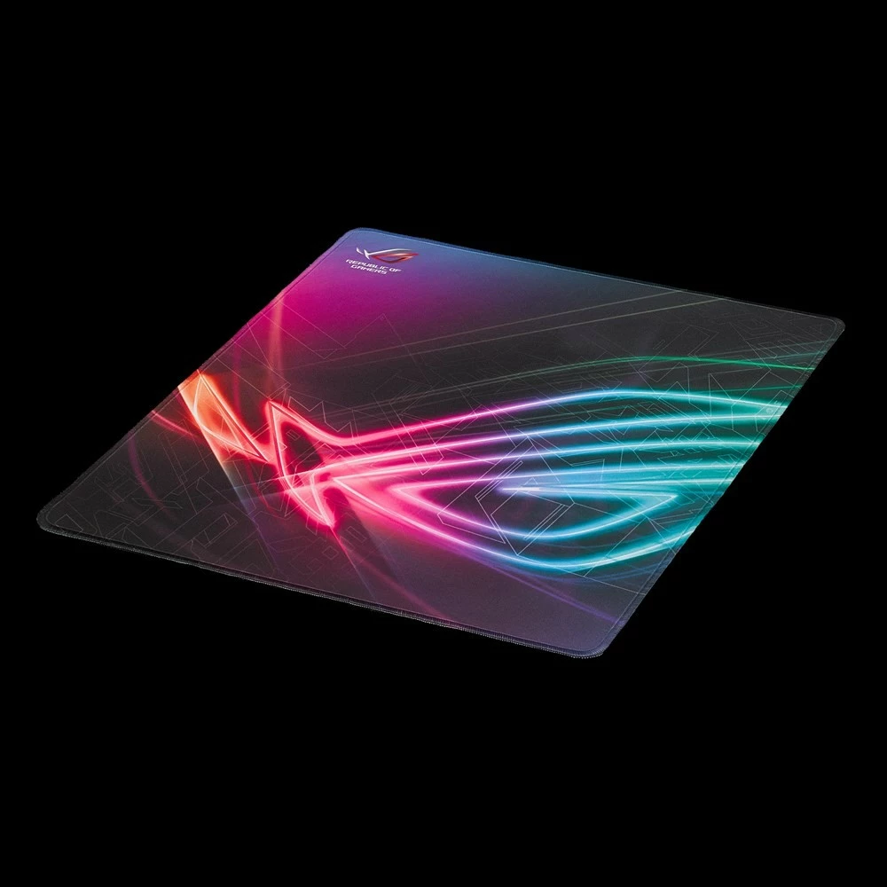 Mauspad ASUS ROG Strix Edge, gaming, multikolor, 450x400mm, gome, antirrëshqitës
