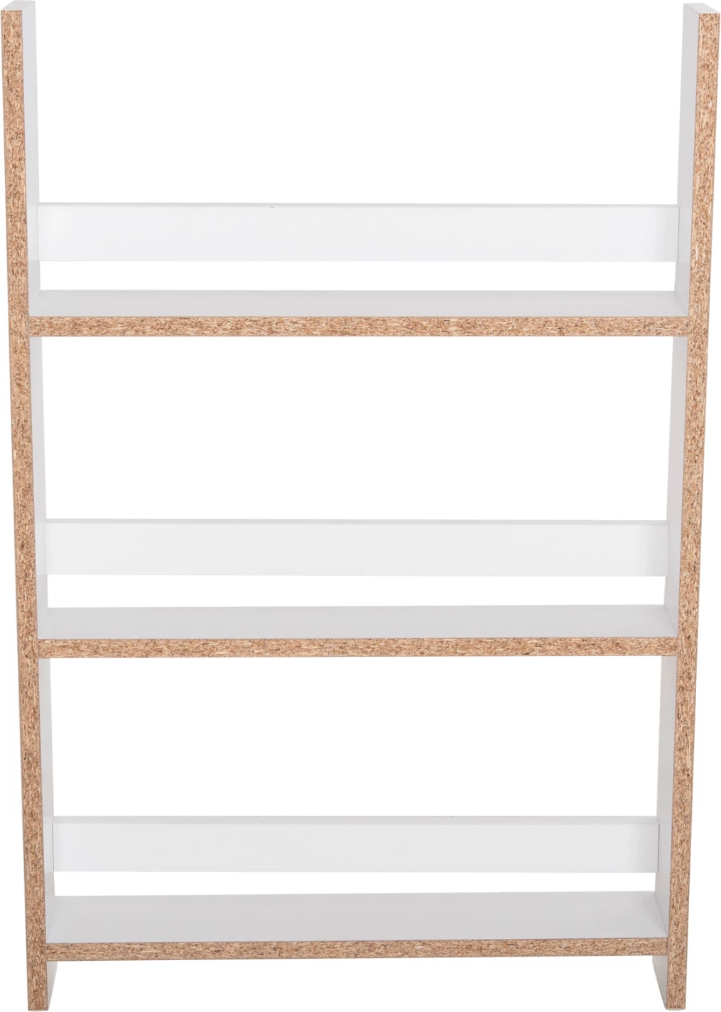 Raft muri SANI FH18223.01 melaminë, ngjyrë bardhë, 60x10x90H cm (3 rafte)