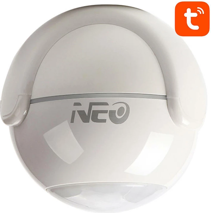 Sensor lëvizjeje Neo NAS-PD01W, Wi-Fi, Tuya Smart Life, i bardhë