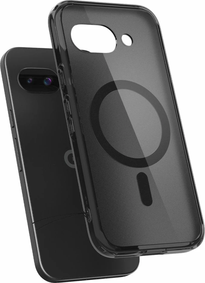 Mbështjellës Spigen Ultra Hybrid Mag MagSafe për Google Pixel 9A, i zi/transparente