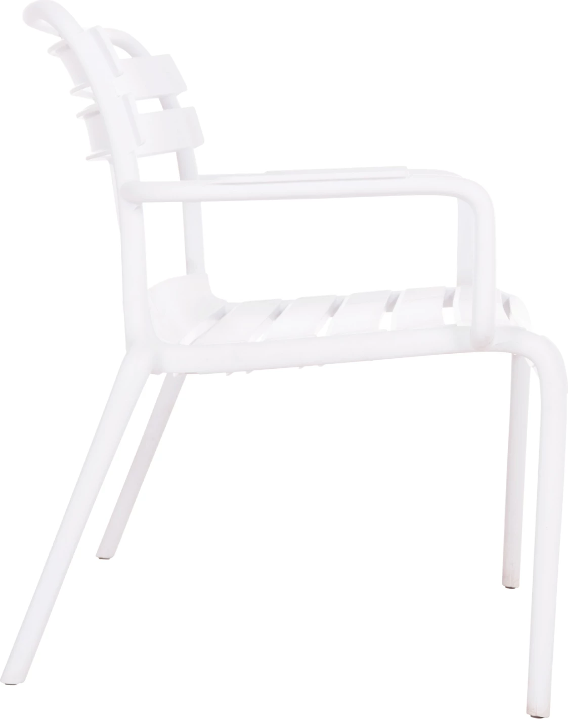 Stol dy vendësh KORVER, polipropilen, i bardhë, FH6332.01, 113x65x76cm