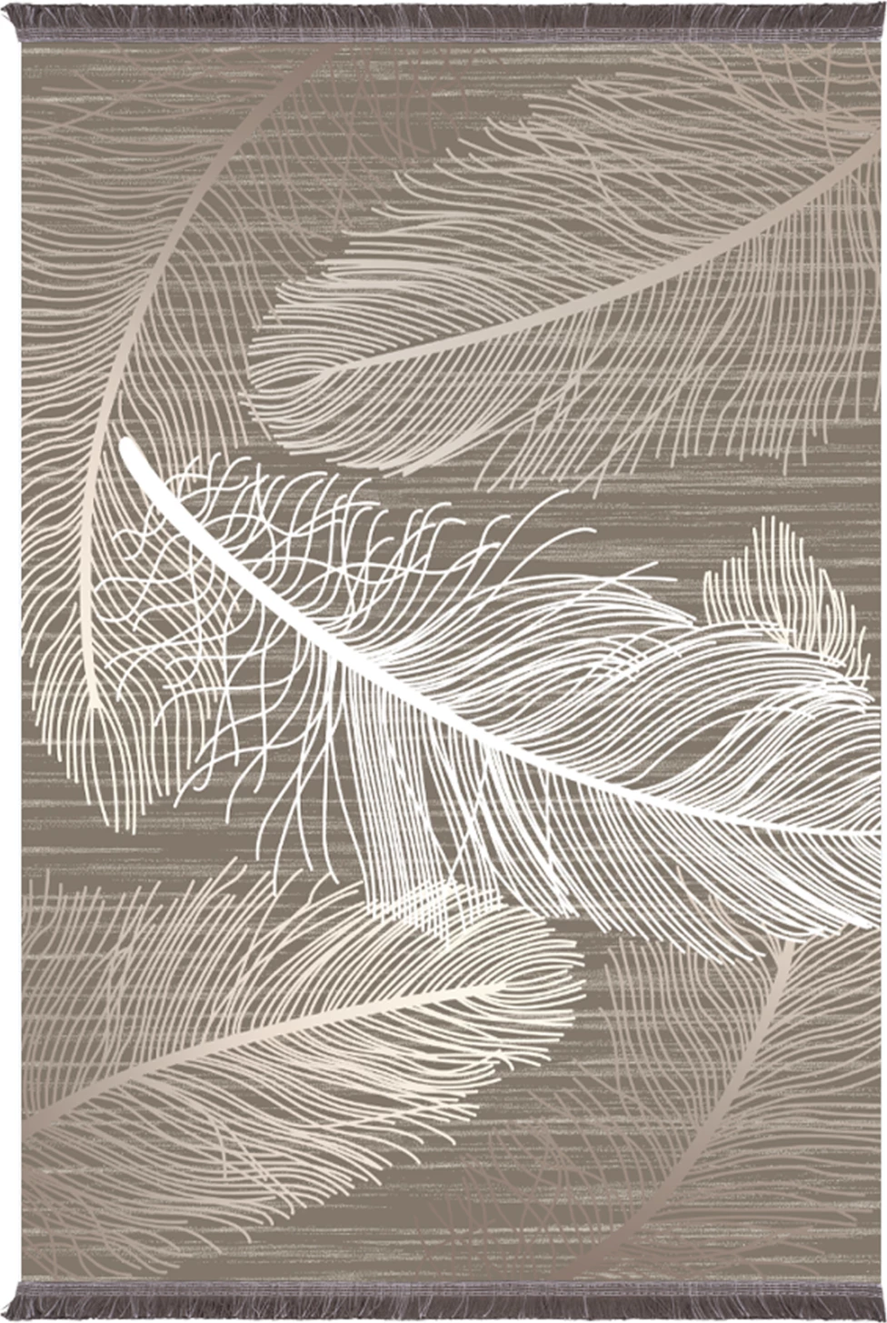 Tepih për dhomë ndeje me thekë, Josiane, FH7675.37, kafe-bezhë, 160x230