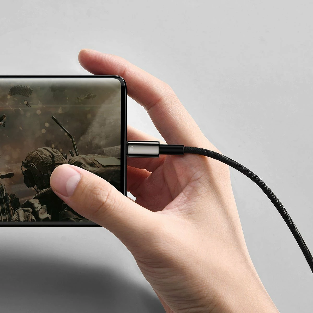 Kabllo USB-A në USB-C Baseus CAWJ000101 2m 100W USB 2.0, e zezë
