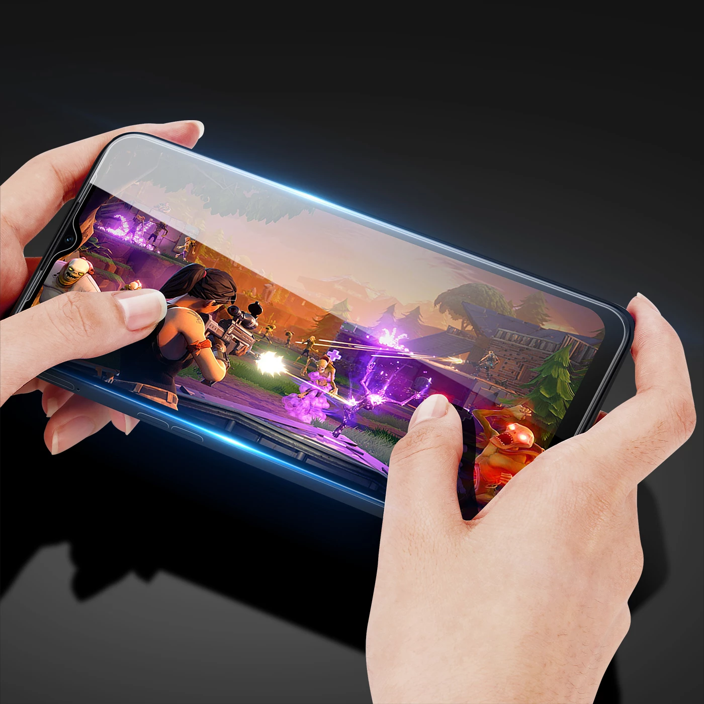 Xham i temperuar Dux Ducis 9D për Realme C35, me kornizë, i zi