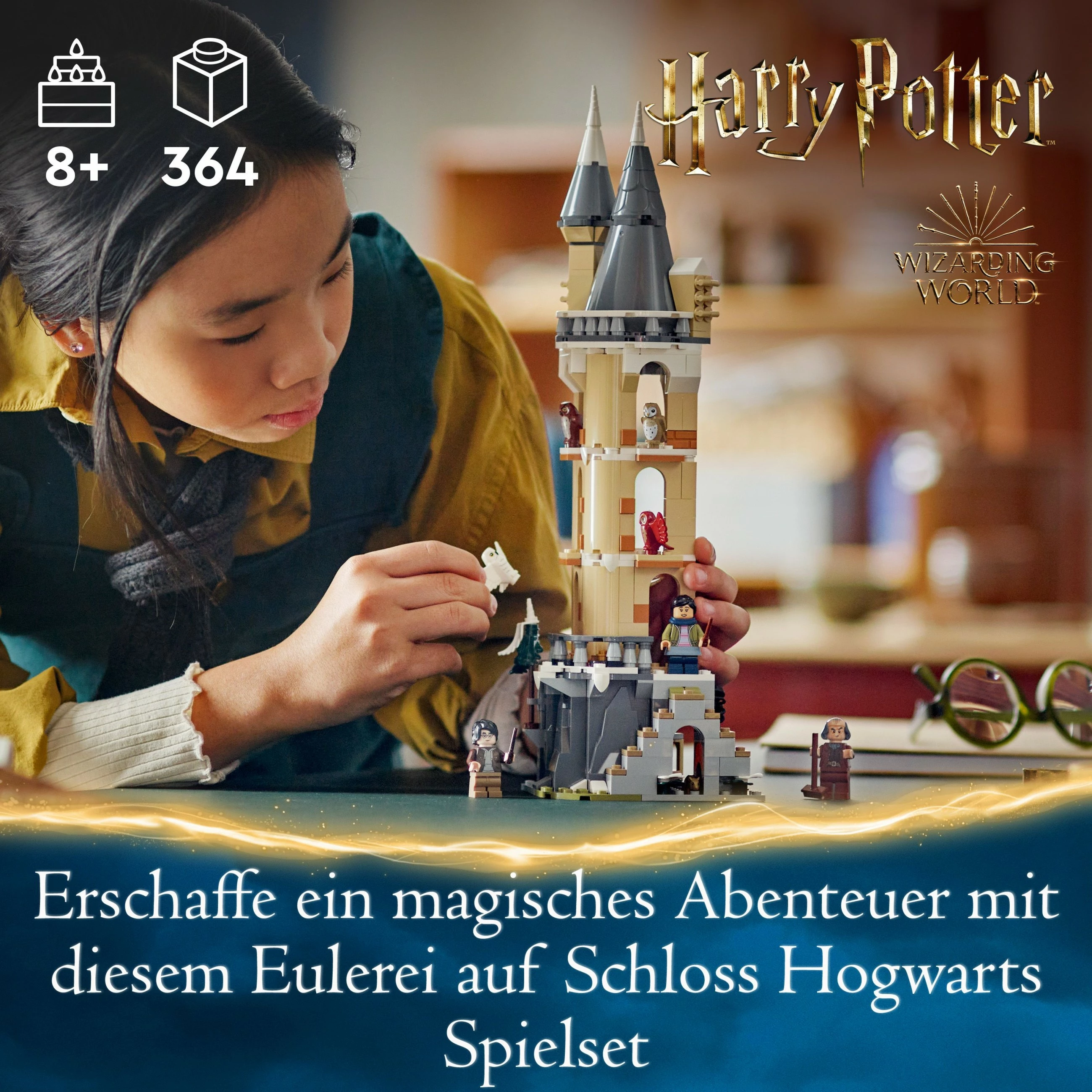 Set ndërtimi LEGO Harry Potter Hogwarts Castle Owlery 364 pjesë, multikolor