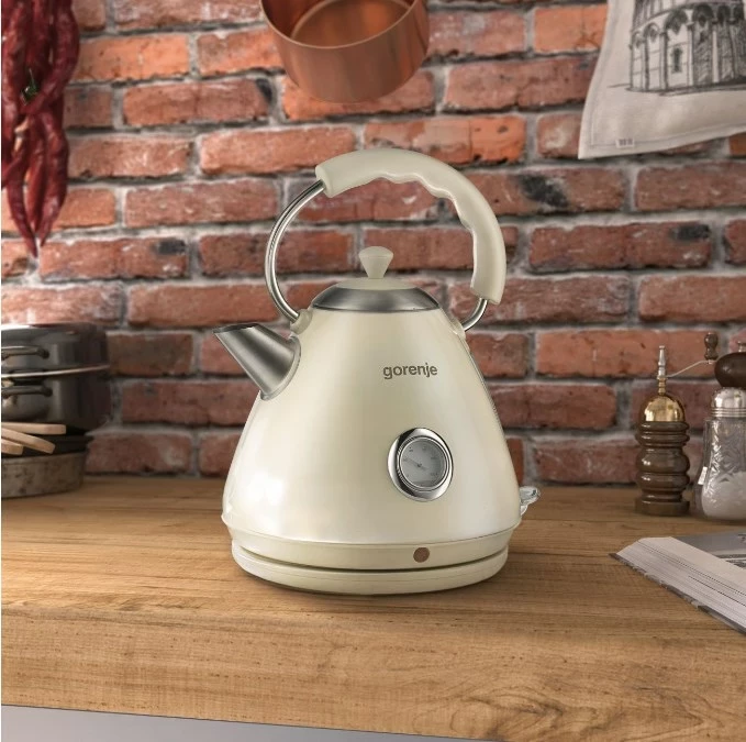 Ibrik elektrik Gorenje K17CLI, 1.7 L, 2200 W, Bezhë