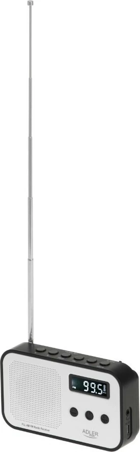 Radio digjitale Adler AD1907 PLL, e bardhë