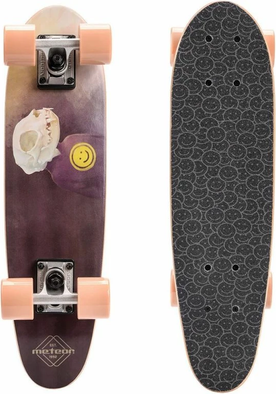 Skateboard Meteor për të gjithë, gri/argjendtë