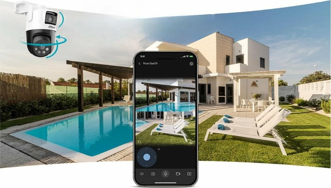 Kamerë IP Dahua P5D-5F-PV 10MP Wi‑Fi 6 PTZ IP66 IK08, bardhë/zi
