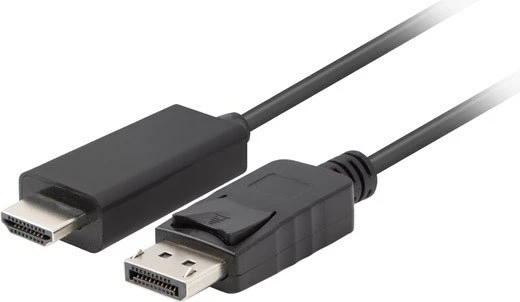 Kabllo Lanberg DisplayPort në HDMI, i zi