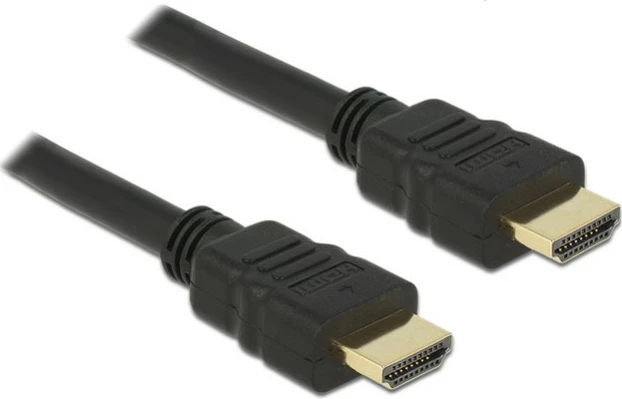 HDMI kabllo DeLOCK 84751, 0.5m, 4K, 10.2 Gbit/s, e zezë
