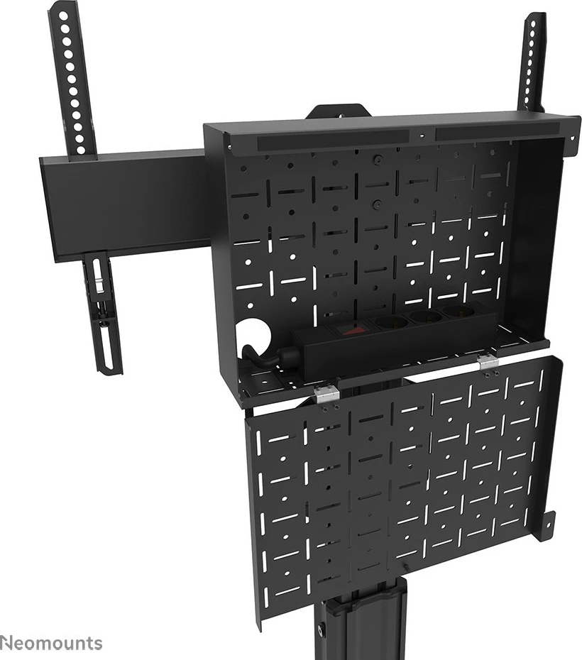 Karrocë portative për TV Neomounts FL50S-825BL1, 37-75 inç, rregullim lartësie, ngjyrë e zezë