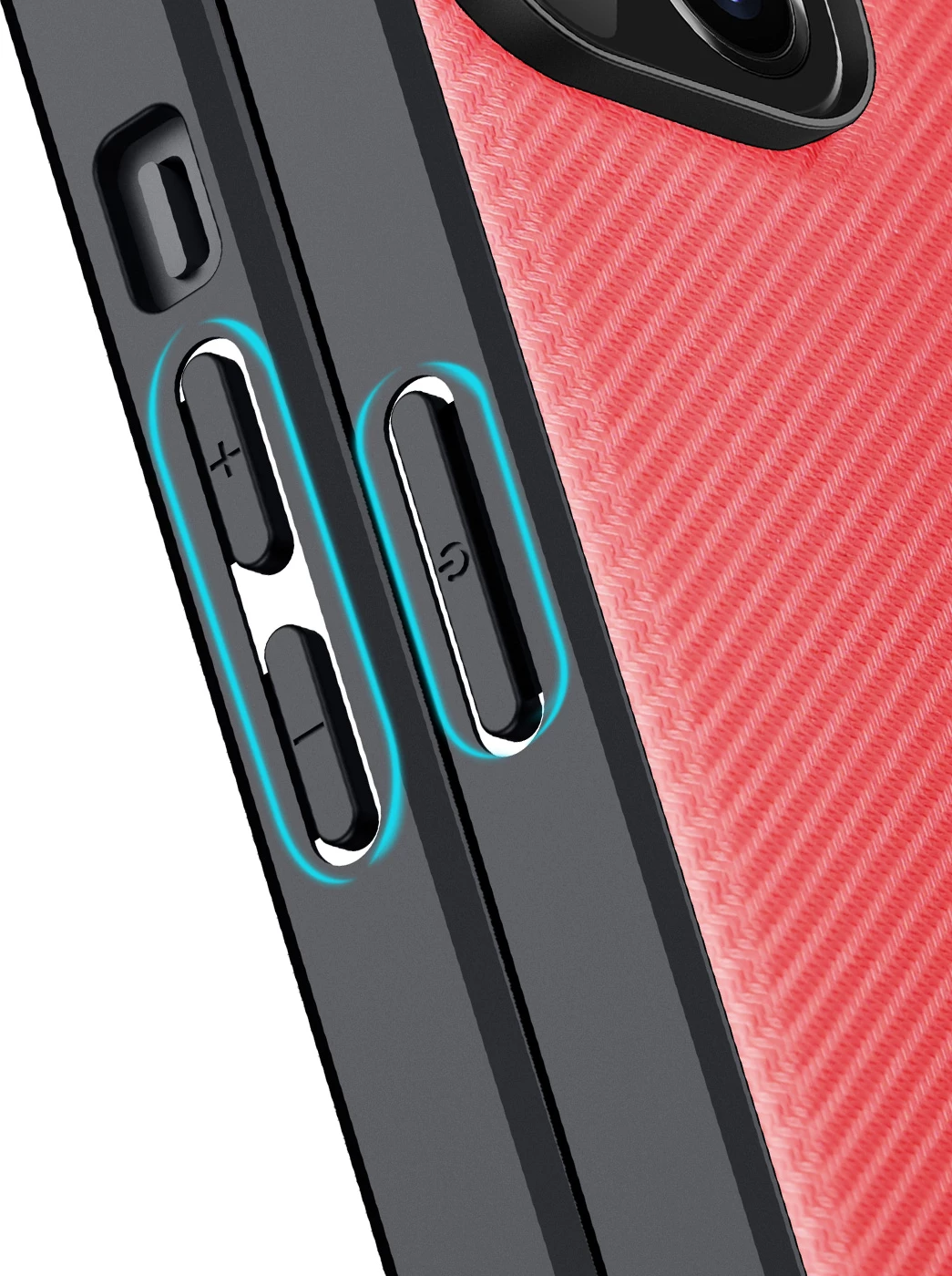 Mbështjellës Dux Ducis Fino për iPhone 14 Plus, Najlon, Kuq