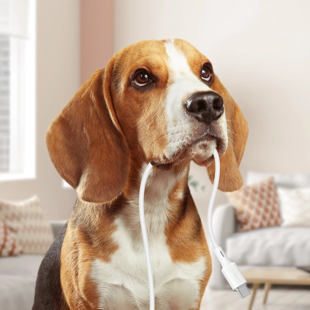 Kabllo Acefast C2-04, USB në USB Type-C, 1.2m, 3A, Bardhë