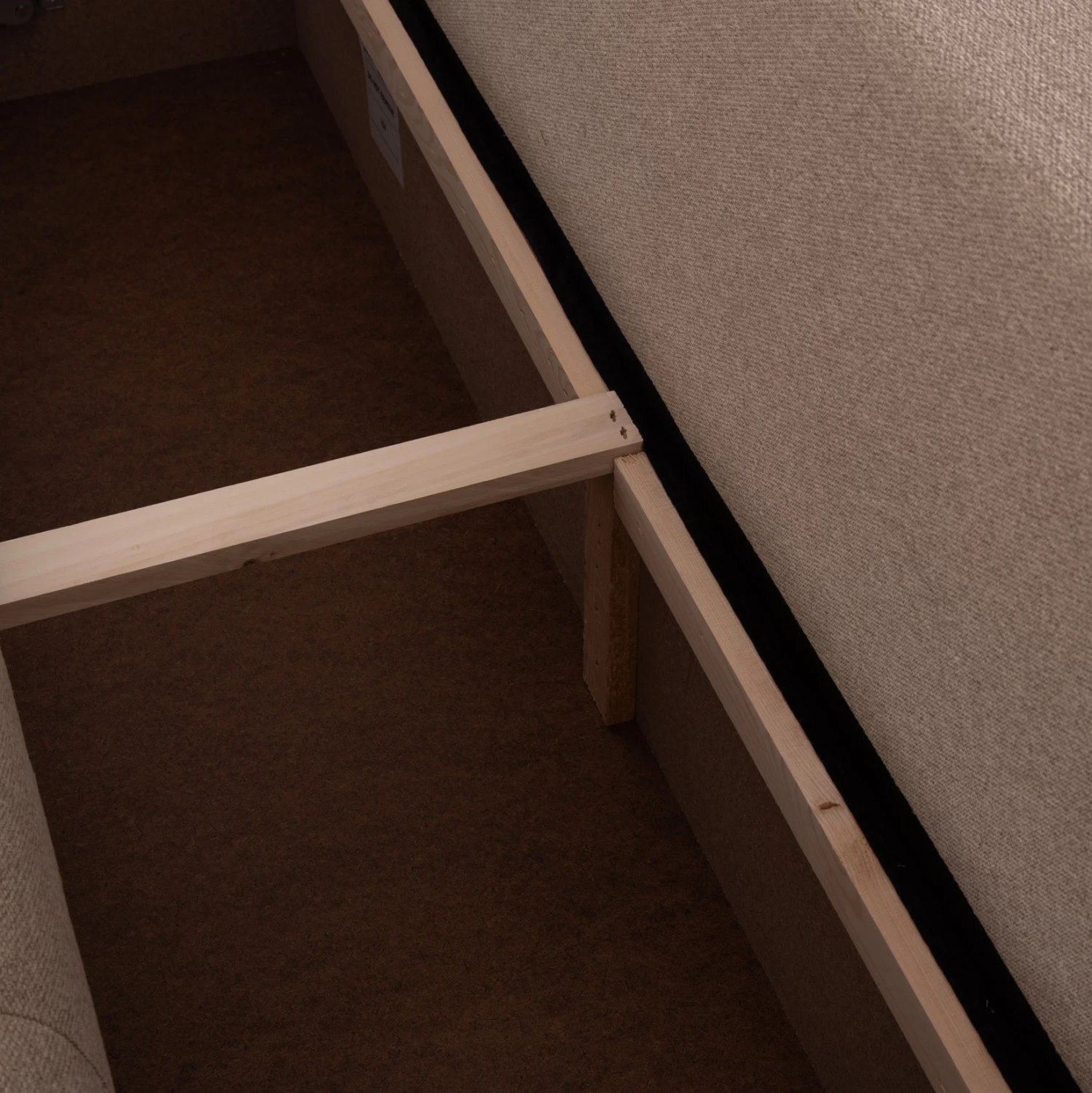 Kënd-sofë me shtrat dhe hapësirë për depo, ngjyrë bezhë, TRENDSTON FH3302.03L, 298x177x95cm