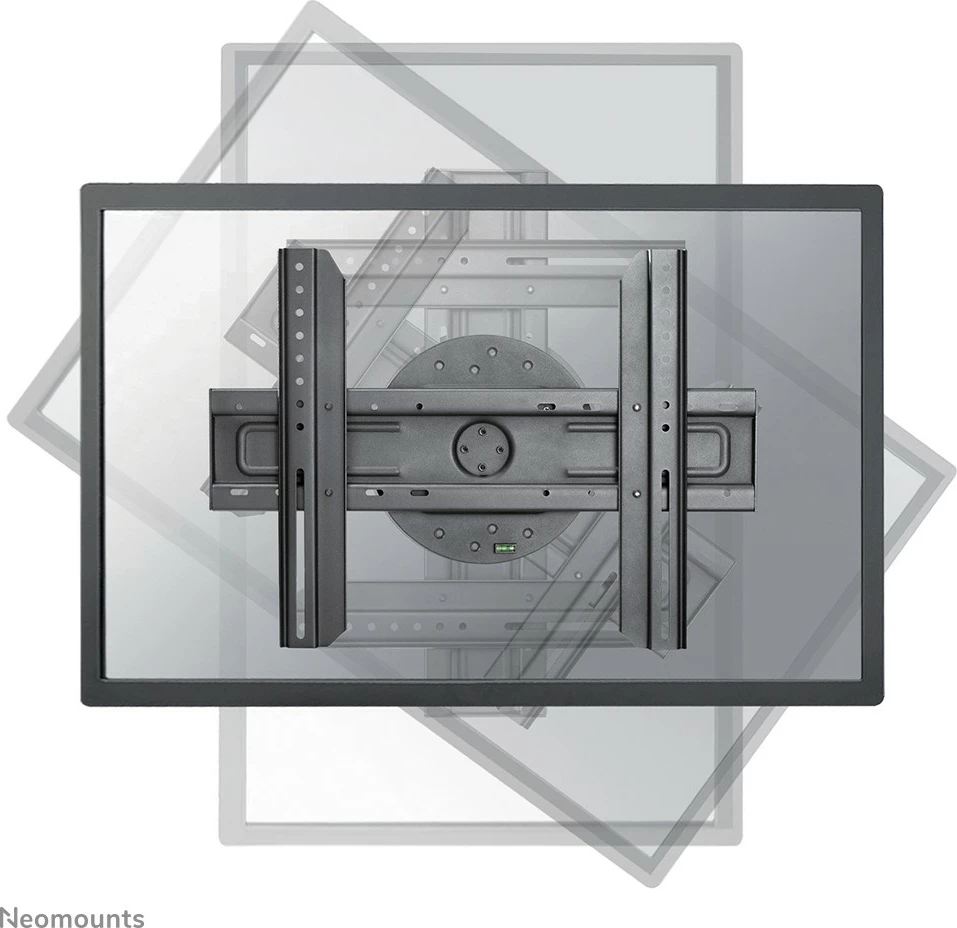 Mbajtës muri për TV Newstar Neomounts LED-WR100BLACK, 37-75 inç, rrotullues 360°, çelik, i zi