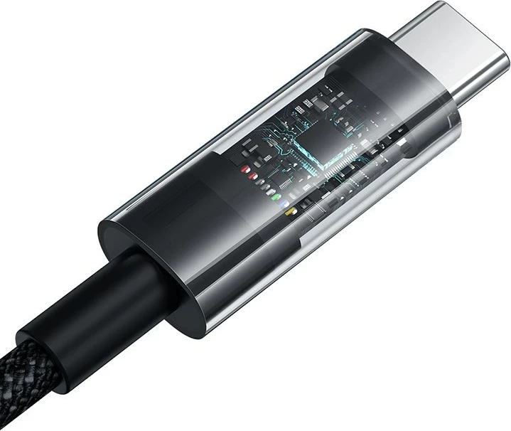 Kabllo Baseus Gem USB A në USB C, 2 m, 100 W, E zezë