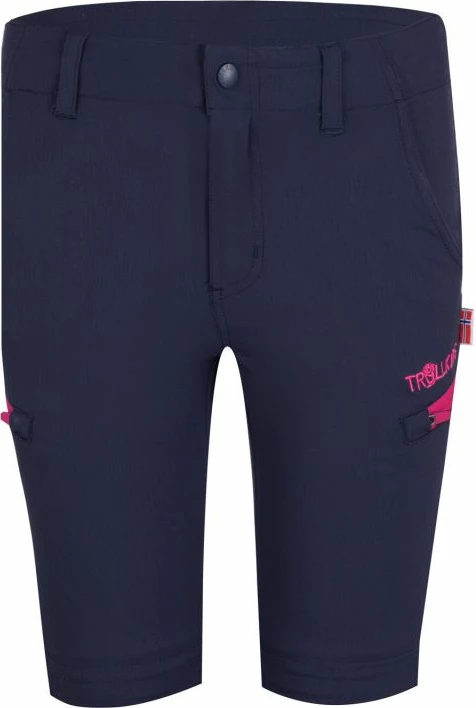 Pantallona zip-off për fëmijë Trollkids, navy/magenta