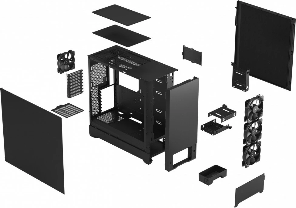 Kasë Fractal Design Pop XL Silent, Big Tower, e zezë