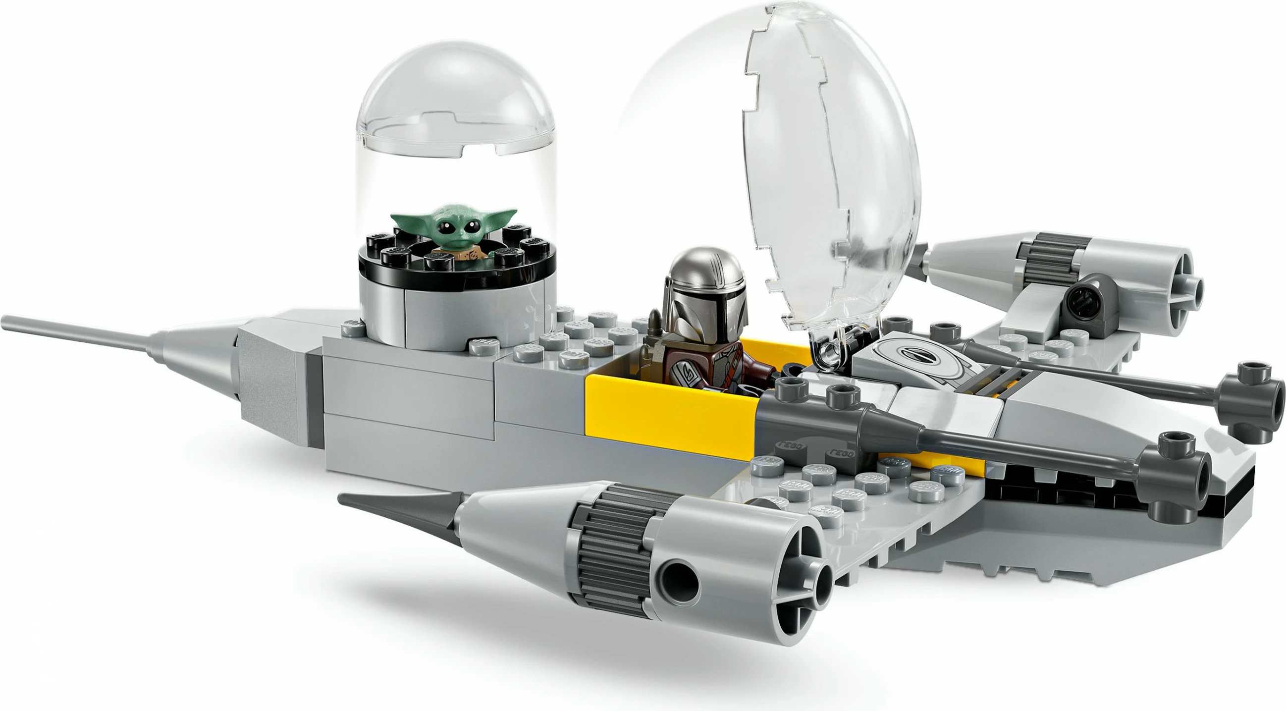 Set ndërtimi LEGO Star Wars 75410 Mando dhe Grogu N-1 Starfighter, 92 pjesë, multikolor