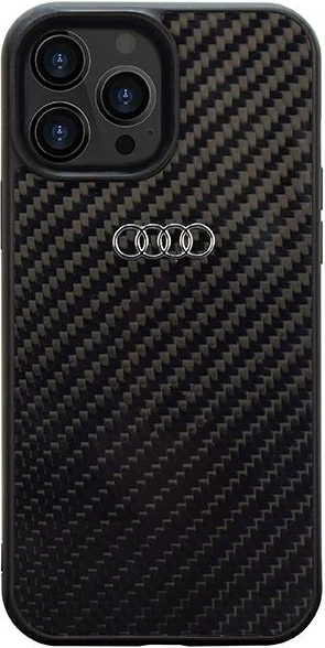 Mbështjellës Audi Carbon Fiber për iPhone 13 Pro Max 6.7", i zi