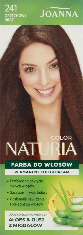 Ngjyrë për flokë për femra Joanna Naturia Color 241 Walnut Brown