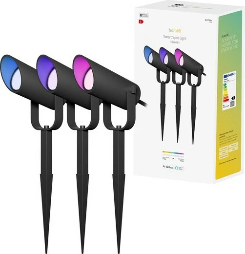 Ndriçim i mençur Hombli HBSK-0100, Bluetooth, Alumini, 2700 K, Ngjyrë e zezë